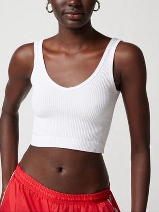 Urban Outfitters Tops - Urban Outfitters Seamless Scoop Neck Tank Top - White Small